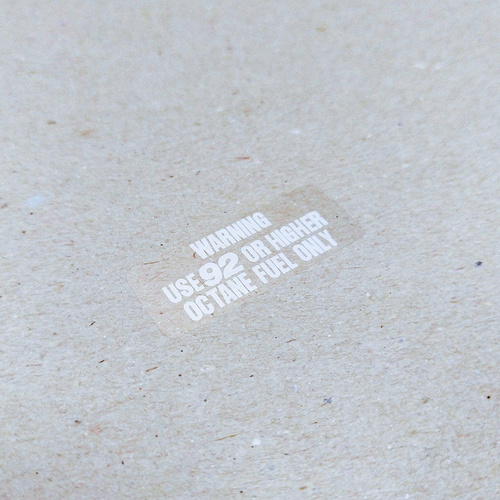 92 octane fuel gauge Decal for Gmodel 3.3 Turbo (1978 1989) CarBone