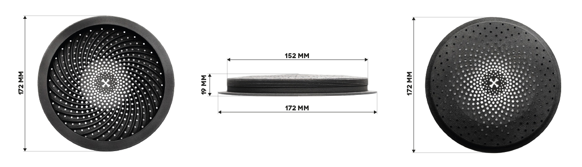 CarBone Sound Guards - Speaker covers for 2 tweeters and 2 main speakers - Silver speaker_cover_big_wymiary