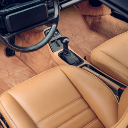 Velour / Silver knit floor carpet set