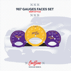 Custom - Gauge faces set –  for 987 (2005-2012)