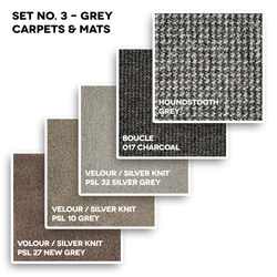 Samples set No. 3 - Grey carpets & mats