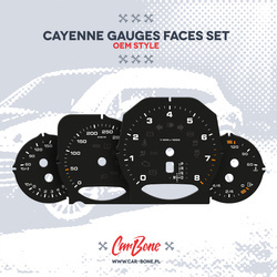 Gauge faces set – for Cayenne (958) (2011-2018)