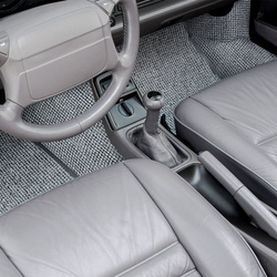 Grey Houndstooth Carpets Set