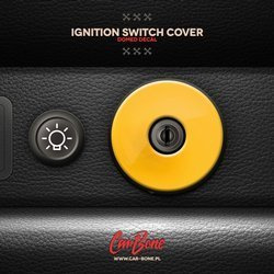 Ignition switch cover decal, plain for G-model, 964 & 993
