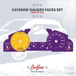Custom - Gauge faces set – for Cayenne (955/957) (2002-2010)