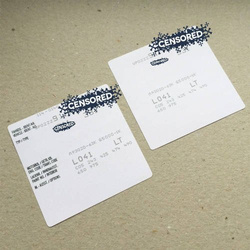 Under hood and Warranty paper stickers, (1986 - 1989)