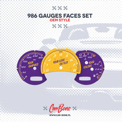 Custom - Gauge faces set –  for 986 (1997-2004)