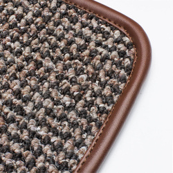 Brown Houndstooth floor mats