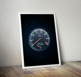 Poster with a 930 T  gauge