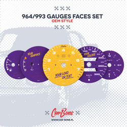 Custom - Gauge faces set –  for 964 993 (1989-1998)