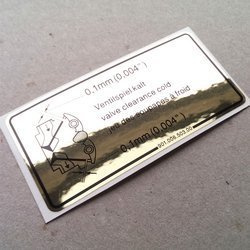 Valve clearance decal, 911, 912, 914 (1965 - 1994)