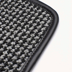 Black/Grey Houndstooth floor mats