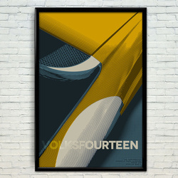 Raster series poster Tamir’s 914. Volksfourteen.