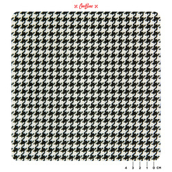 Houndstooth Fabric - BLACK/WHITE