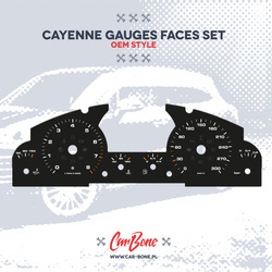 Gauge faces set – for Cayenne (955/957) (2002-2010)