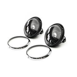 Headlight Trim Ring for Bi-LED headlights, F/G-model (EU-spec) and 964 - Chrome