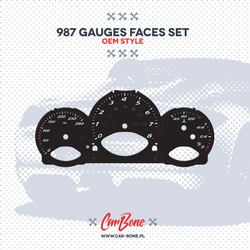 Gauge faces set –  for 987 (2005-2012)