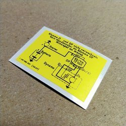 Early BOSCH Voltage Regulator Decal for 912 (1965 – 1969)