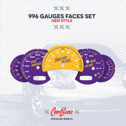 Custom - Gauge faces set –  for 996 (1998-2005)
