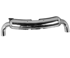 Sport exhaust silencer, dual 84mm, stainless steel, TÜV/EEC approval for G-Model (1975-1989) [GTU_07]