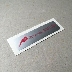 Oktan min. 98 ROZ/RON fuel sticker for G-model, 914, 924, 928, 944 (1975 – 1989)