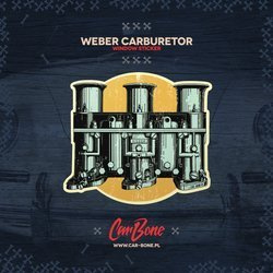 Carburetor Vintage Sticker – Weber