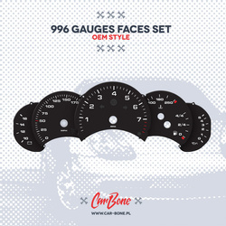 Gauge faces set –  for 996 (1998-2005)