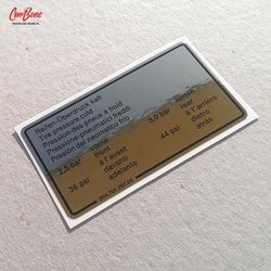 Tire pressure decal for 964, 944 S2, 944 Turbo (1989 – 1992)