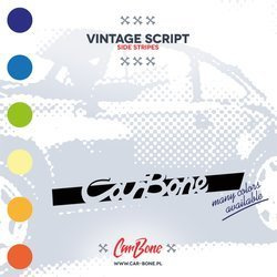 Vintage Script Side Decals