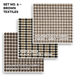 Samples set No. 6 - Brown textiles