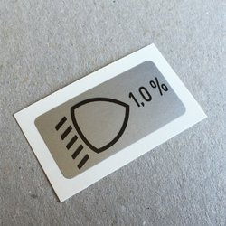 Headlights position sticker for 964