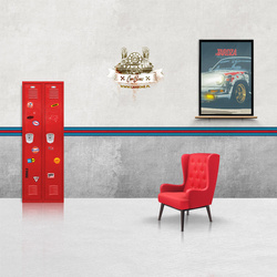 Garage wall stripe, Martini