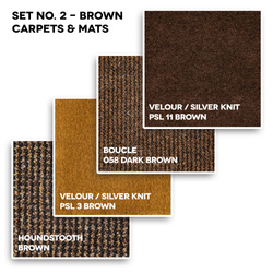 Samples set No. 2 - Brown carpets & mats