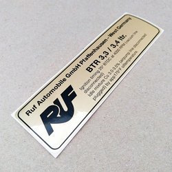 Timing Decal, RUF BTR 3.3 3.4 (1983 - 1993)