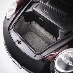 997/987 - 911, Boxster, Cayman Trunk Mat Liner (2005-2012) - Black-Grey Houndstooth