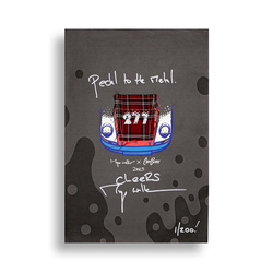 Final print on A2 canvas, signed by Magnus | Magnus Walker x CarBone