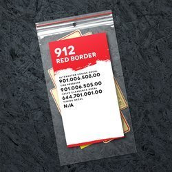 Technical decals set - 912 RED BORDER