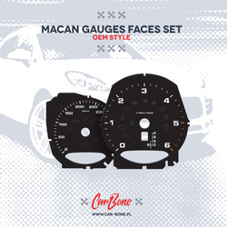 Gauge faces set – for Macan (2014- )