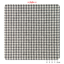 Houndstooth Fabric - GRAPHITE/WHITE