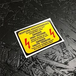 Danger high voltage CDi box decal for 3.0 Turbo (1975 – 1977)