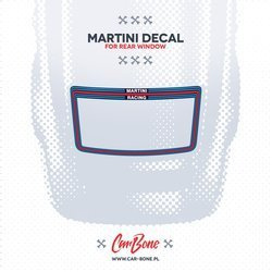 Martini rear window decal