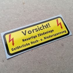 Vorsicht! Coil & CDi box decal for F-model & G-model (1969 – 1989)