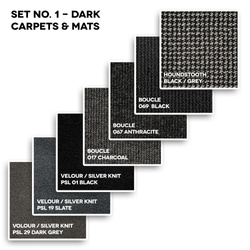 Samples set No. 1 - Dark carpets & mats
