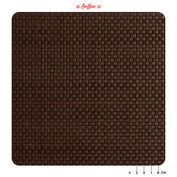 Basket weave, woven leather/nubuck  - BROWN