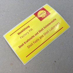 Shell air cleaner decal dedicated for 911 (1969 - 1973)