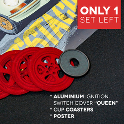 Custom CarBone Ignition switch cover for G-model, 964 & 993 + FREE GIFTS