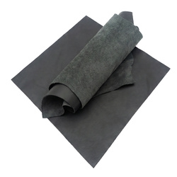 Plain Leather - BLACK - 1 side of leather - 5m²