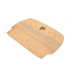 CarBone Rear Shelf Panel - RAW