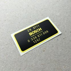 Bosch RPM transducer decal, black for F-model, 914 (1969 – 1971)