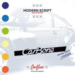 Modern Script Side Decals